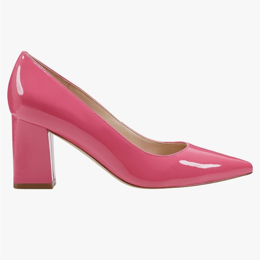 Marc Fisher Nala Heels in Hot Pink Patent Sz 6.5